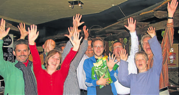 Foto der Braunschweiger Zeitung von der Wahlparty im Kult