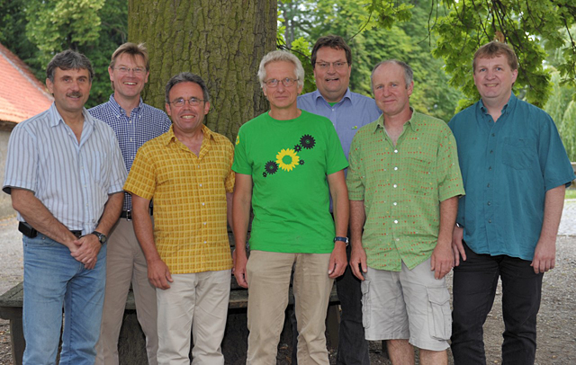 von rechts: Andre Hinrichs, Otto Höcherl, Michael Boos, Holger Barkhau, Karlheinz Pfeiff, Dr. Cord Uphoff, Karsten Gehrke