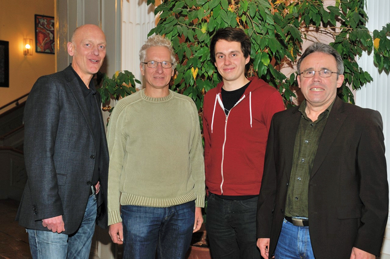 (von links): Bertold Brücher, Holger Barkhau, Sven-Christian Kindler und Karlheinz Pfeiff