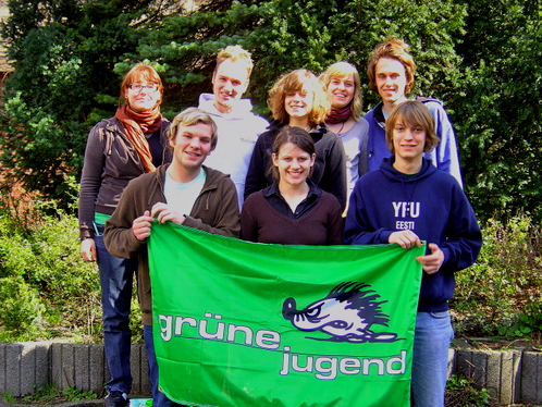 April 2008: Neu gewählter Landesvorstand der GRÜNEN JUGEND Niedersachsen