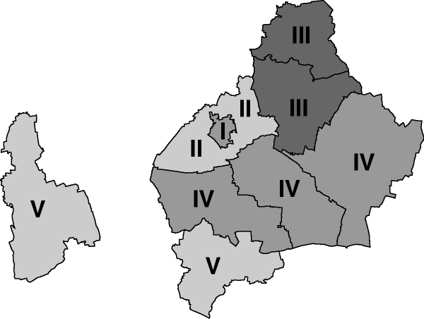 Wahlbereiche für die Wahl zum Kreistag des Landkreises Wolfenbüttel