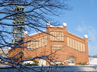Blick auf die Schachtanlage Asse 2 im Januar 2009